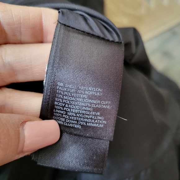 The Northface Black Goose Down Puffer Belted Winter Jacket - Picture 10 of 12